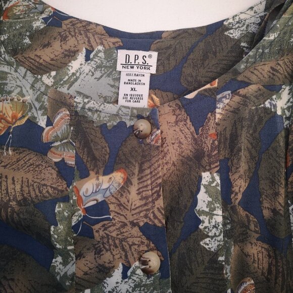 D.P.S. New York Ladies Multi Colored Sleeveless Size XL Maxi Dress - Picture 4 of 6